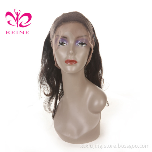 REINE no tangle no shed indian silky natural straight hair 360 transparent full free parting swiss lace frontal closure